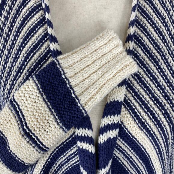 Lucky Brand Cardigan Sweater Open Front Knit Striped 7w51170 Womens Sz XS - Picture 6 of 13